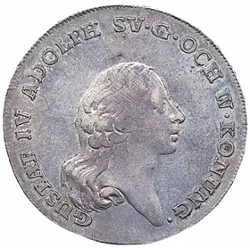 Gustav IV Adolf - Riksdaler 1796 - Ett tilltalande exemplar