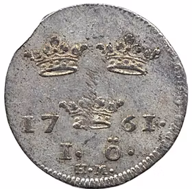 Adolf Fredrik - 1 Öre 1761 - Vackert exemplar med fin lyster