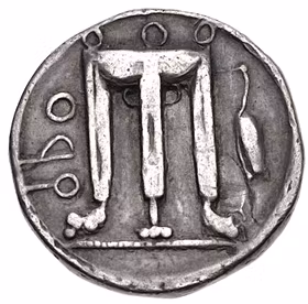 Bruttium, Kroton. Cirka 480–430 f.Kr. Stater
