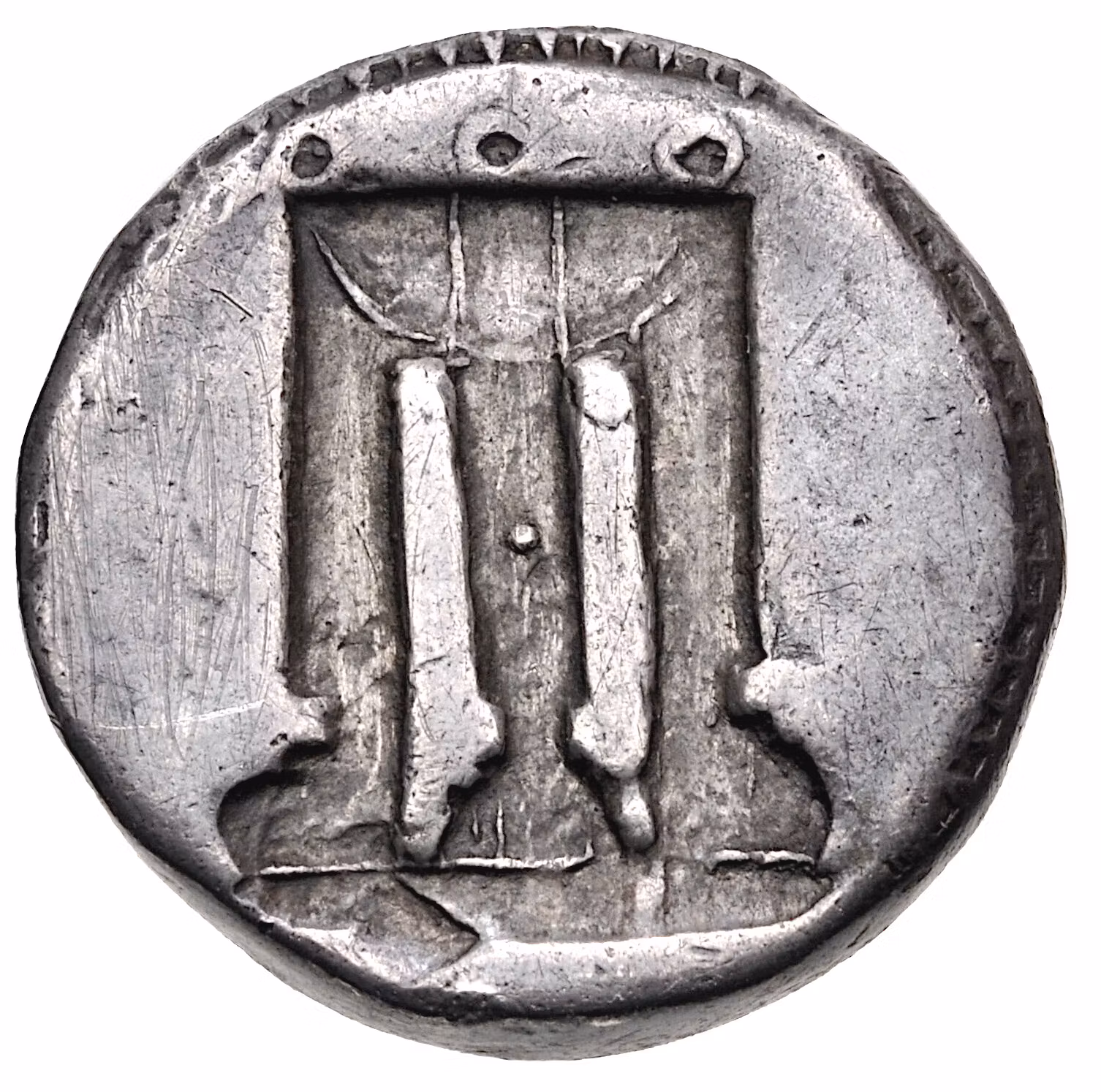 Bruttium, Kroton. Cirka 480–430 f.Kr. Stater