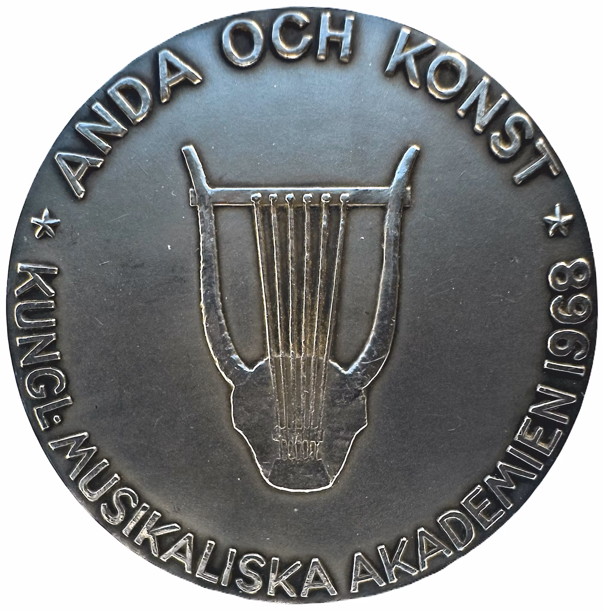 Franz Berwald 1796-1868 - Pampig silvermedalj - Berwaldhallen på Gärdet namngiven efter denna svenska kompositör