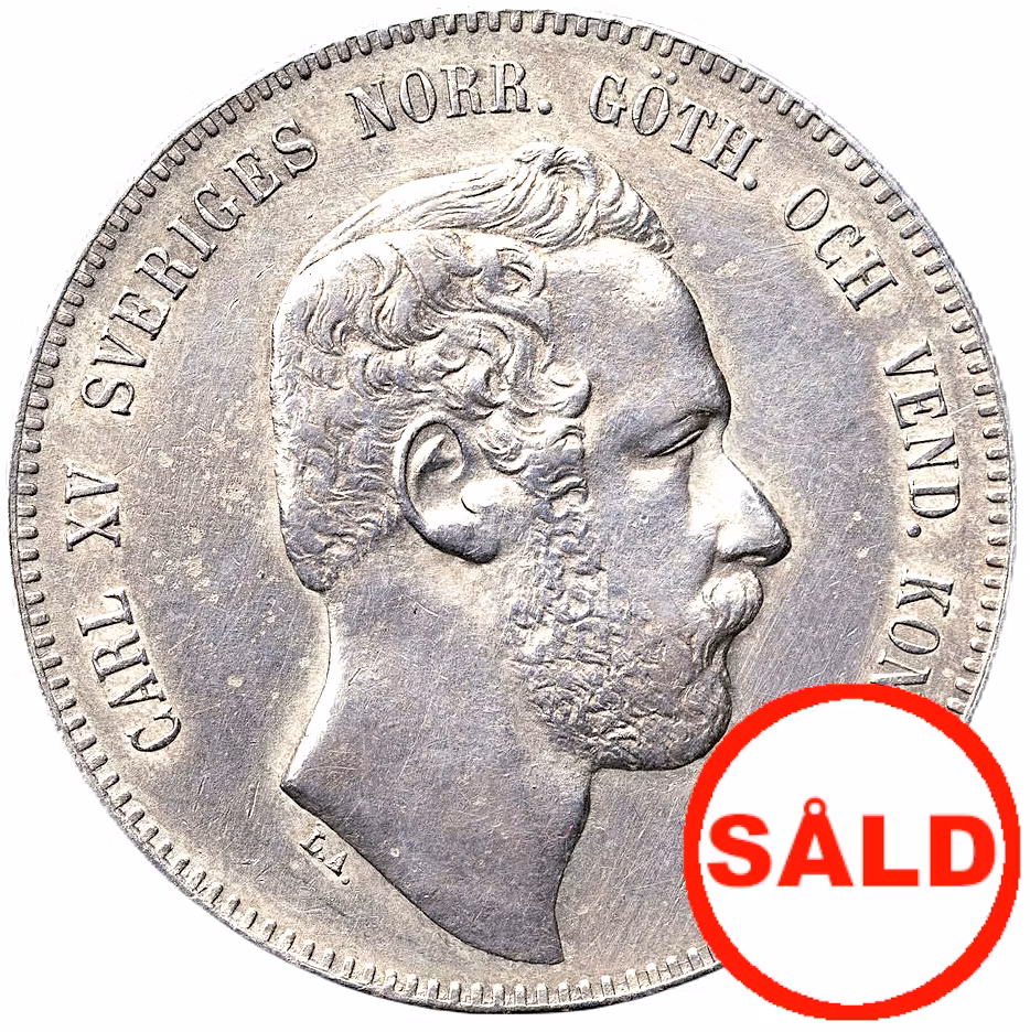 Karl XV - 4 Riksdaler riksmynt 1869