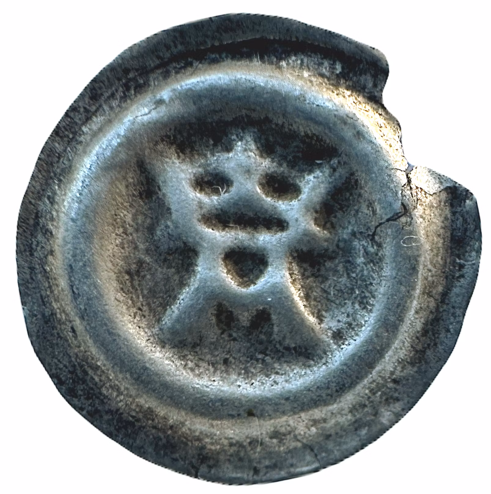 Albreckt av Mecklenburg 1364-1389, Västerås, Penning med krönt A