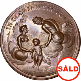 Karl XII:s födelse den 17 juni 1682 - PRAKTEXEMPLAR av Arvid Karlsteen - MYCKET SÄLLSYNT - RR