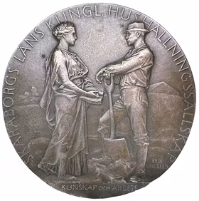 Gustav V - Skaraborgs kungliga hushållningssällskap 1945 av Erik Lindberg