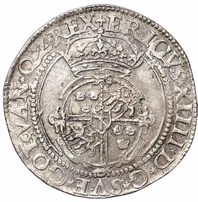 Erik XIV,  Stockholm - 16 öre 1562 - Osedvanligt vacker exemplar med bra bottenlyster