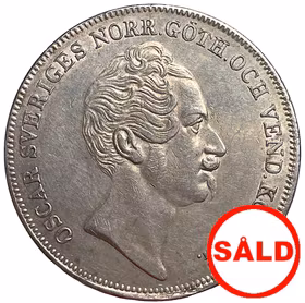 Oskar I - Riksdaler Specie 1850 - Tilltalande exemplar