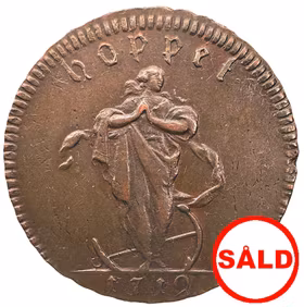 Karl XII - Nödmynt - 1 Daler SM - Hoppet 1719 - Vackert exemplar