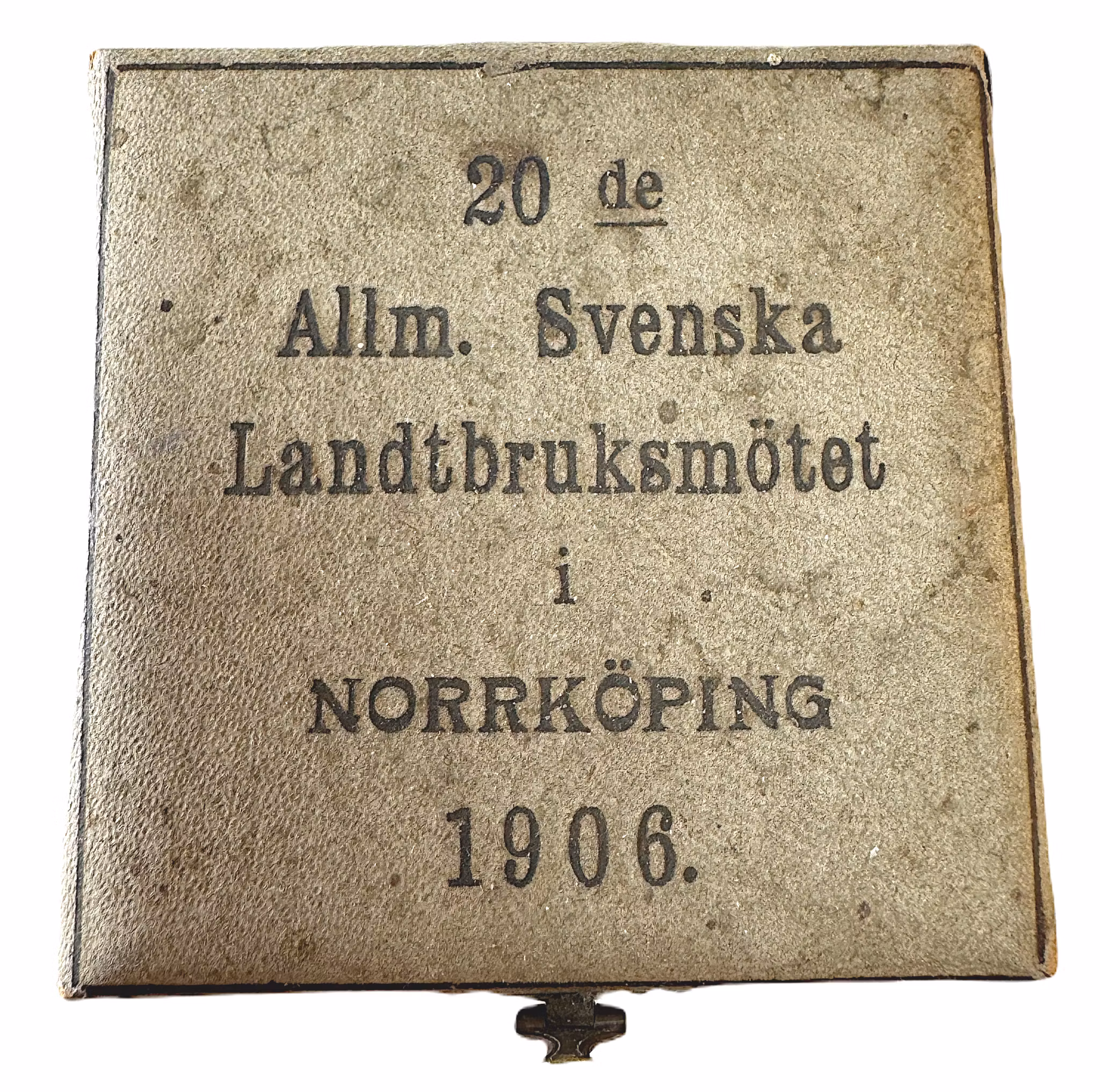 Oskar II - 20:de Allmänna lantbruksmötet i Norrköping 1906 i originaletui av Adolf Lindberg