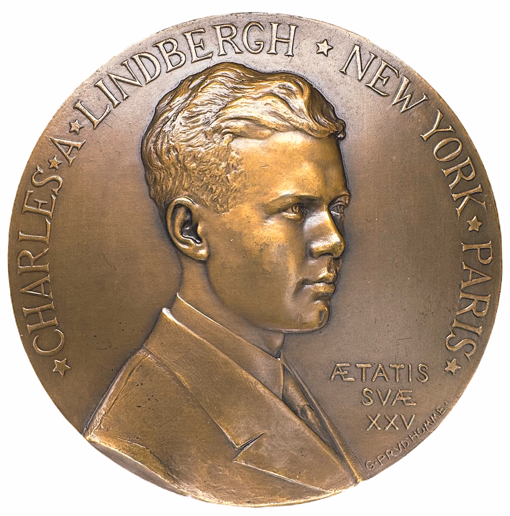 Charles Lindbergh - New York Paris nonstopflygning 1927 i originaletui - Sällsynt