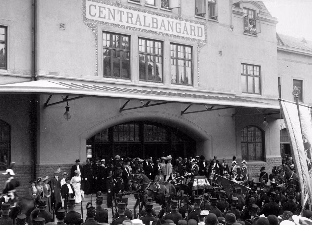 Oskar II - Industri och slöjdutställningen i Gävle 1901 av Adolf Lindberg