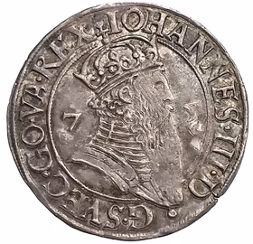 Johan III, Stockholm, 4 Öre 1575 - Vackert exemplar för typen