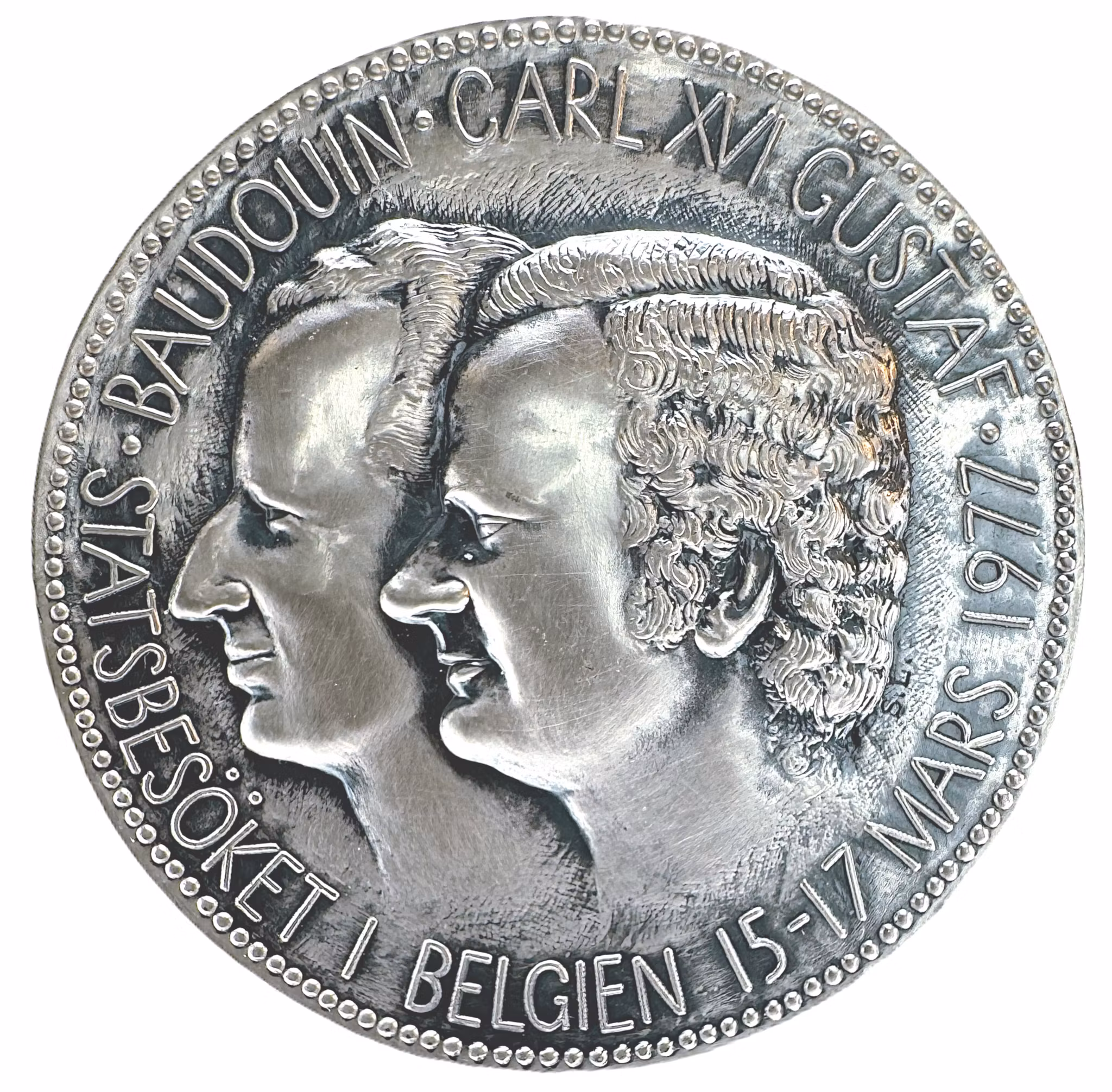 Carl XVI Gustaf och Silvias statsbesök i Belgien 15-17 mars 1977