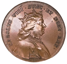 Karl VIII Knutsson av Johann Carl Hedlinger ur Hedlingers regentlängd nr 37