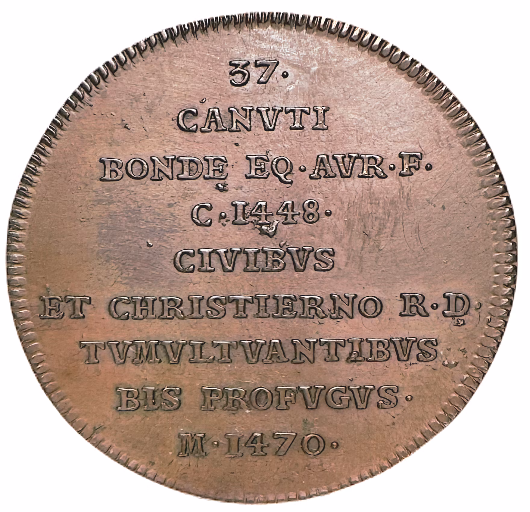 Karl VIII Knutsson av Johann Carl Hedlinger ur Hedlingers regentlängd nr 37