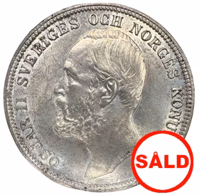 Oskar II - 2 Kronor 1904 - Mycket vackert exemplar