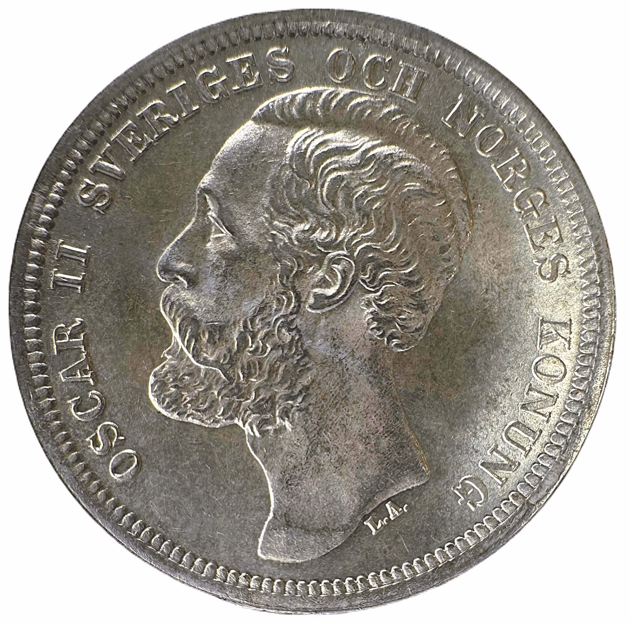 Oskar II - 1 Krona 1883 - Ett underbart exemplar