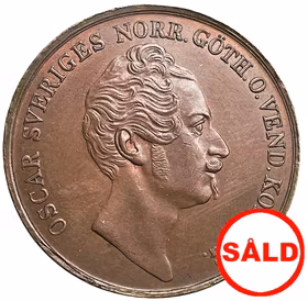 Oskar I - 4 Skilling Banco 1849 - Vackert exemplar