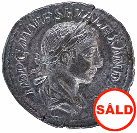 Severus Alexander 222-235 e.Kr - Denar - Ett underbart skimrande exemplar i hög relief