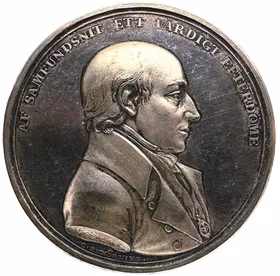 Per Brändström 1735-1809 av Carl Enhörning - Underbar medalj i hög relief - En av Gävles rikaste män