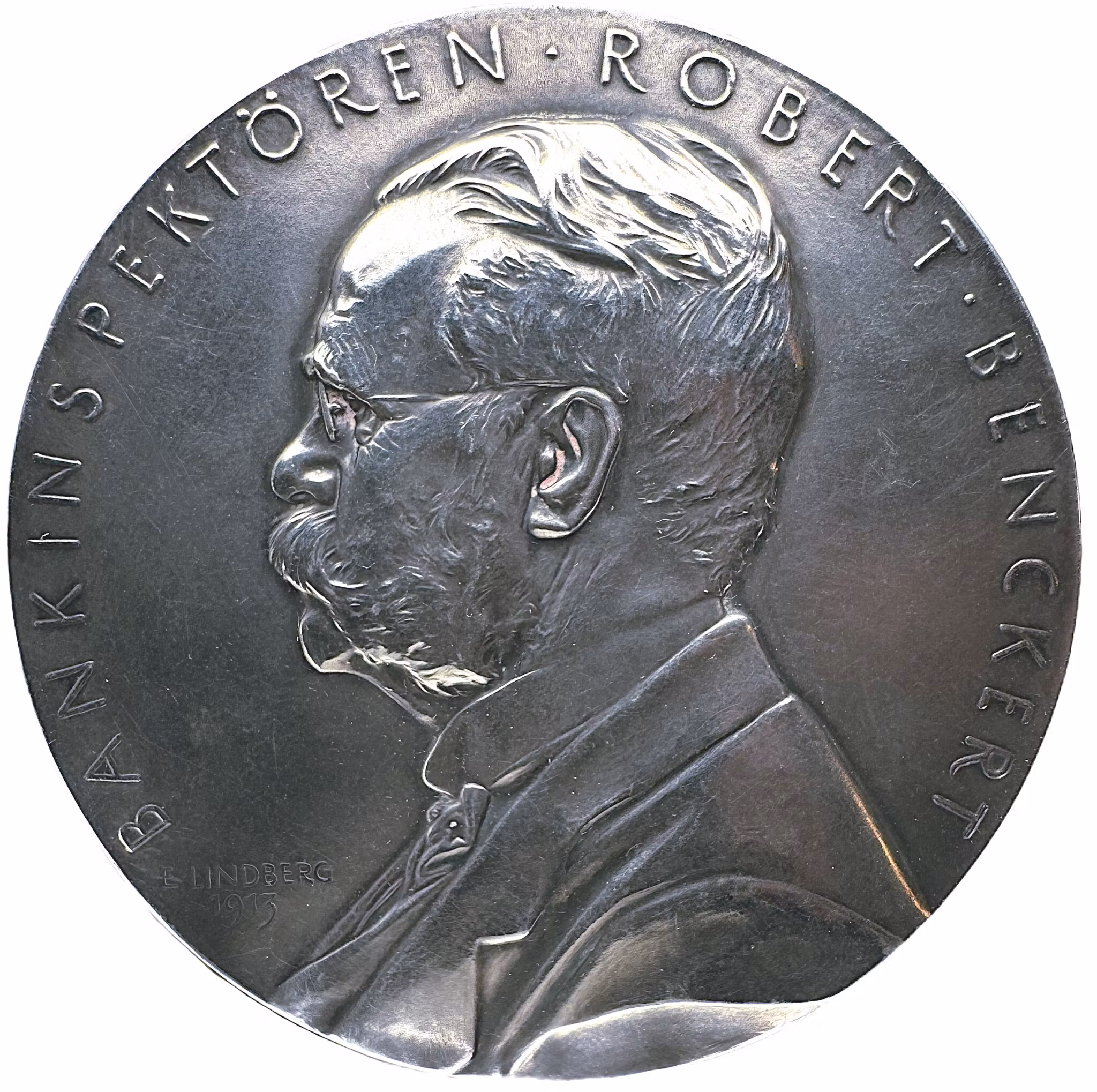 Johan Robert Benckert 1846-1938 av Erik Lindberg 1913 - Chef för Bankinspektionen