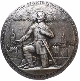 Till minne av 350-årsdagen av Gustav II Adolfs död 1632 av Leo Holmgren (1982)