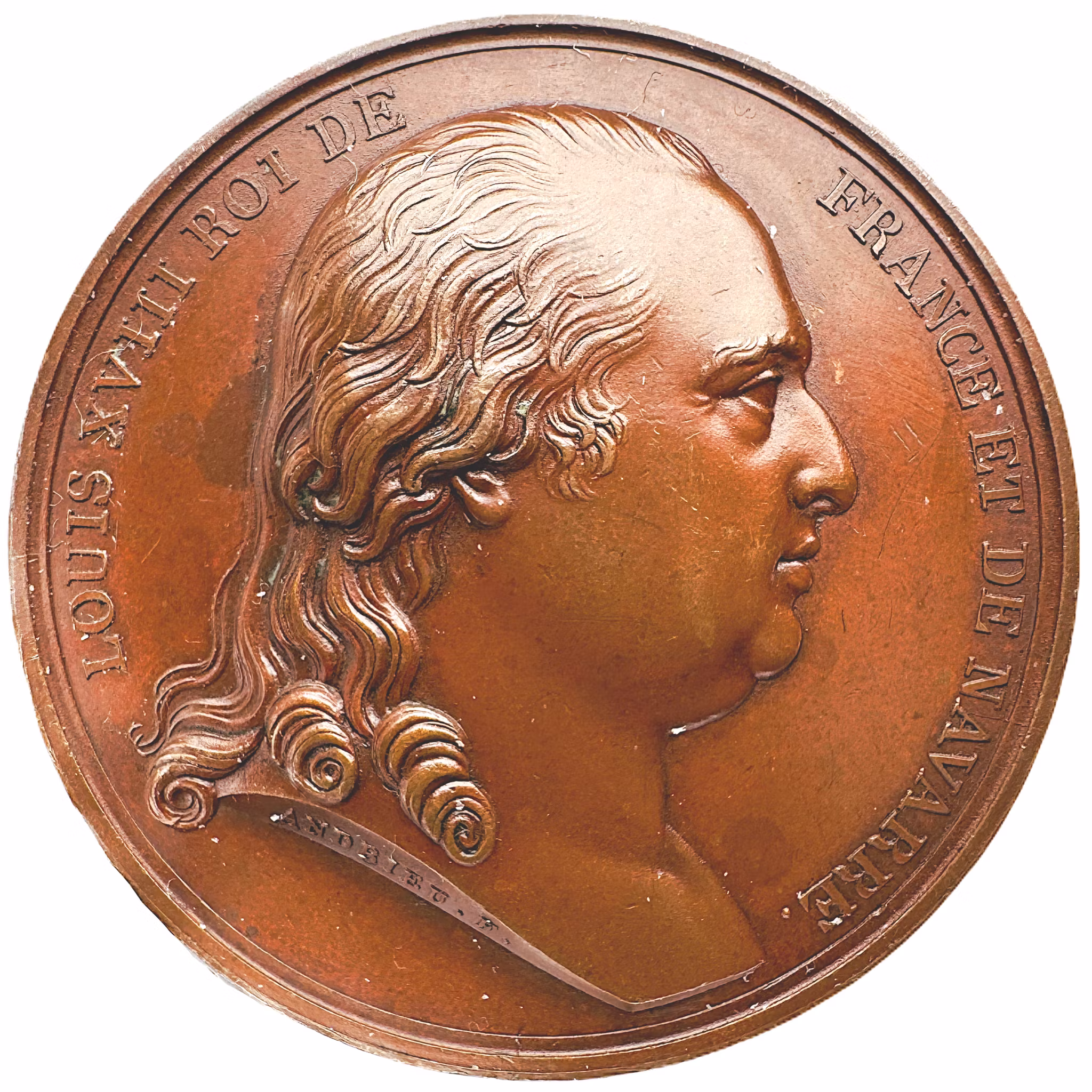 Frankrike, Ludvig XVIII:s entré i Paris 1814 av Jean-Bertrand Andrieu och Nicolas-Guy-Antoine Brenet