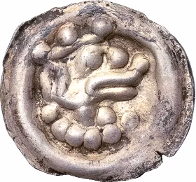 Valdemar (1250-1275), Lödöse, Penning - Vackert och ovanligt skarpt exemplar - Högervänd bild - Sällsynt