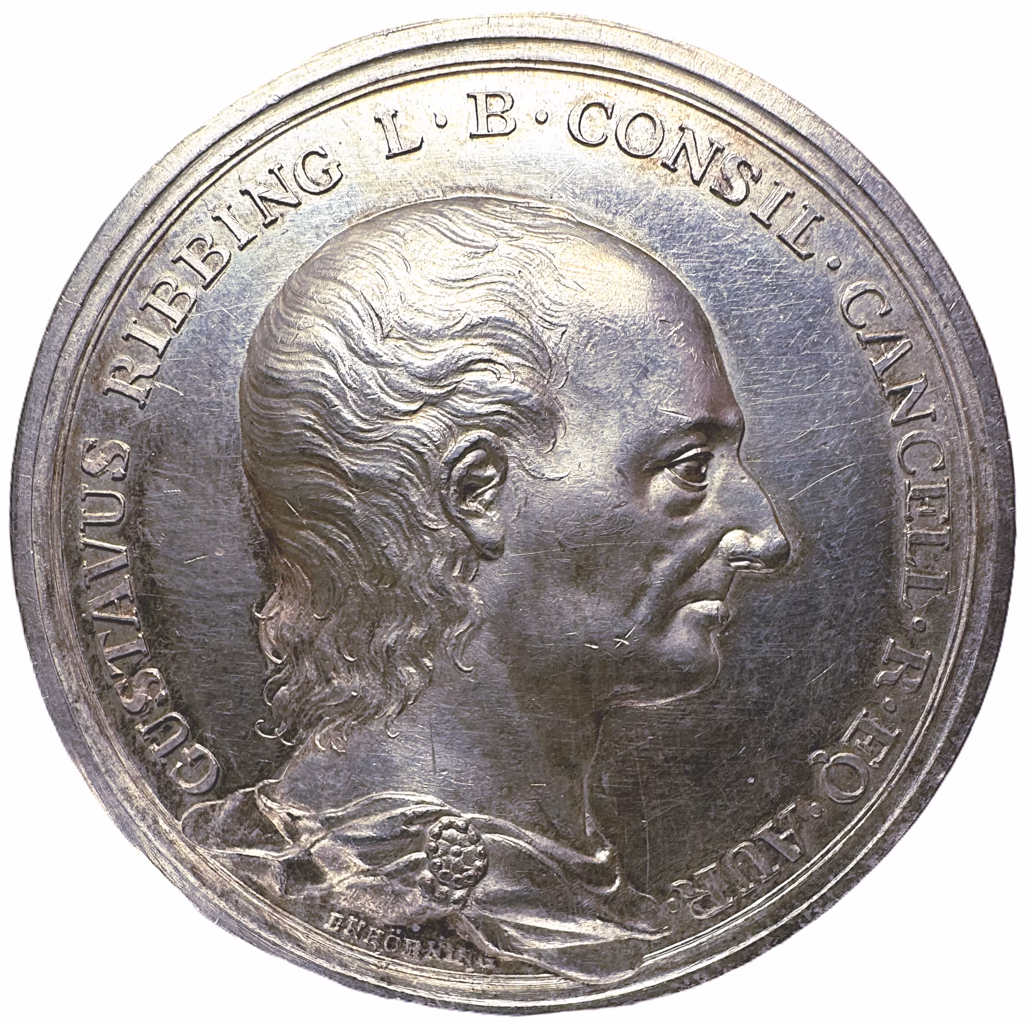 Gustaf Ribbing (1719-1811) av Carl Enhörning - Vackert exemplar