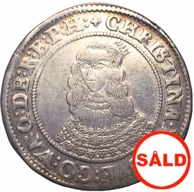 Kristina, Stockholm 1/4 Riksdaler 1642 - Helt årtal AG upptill