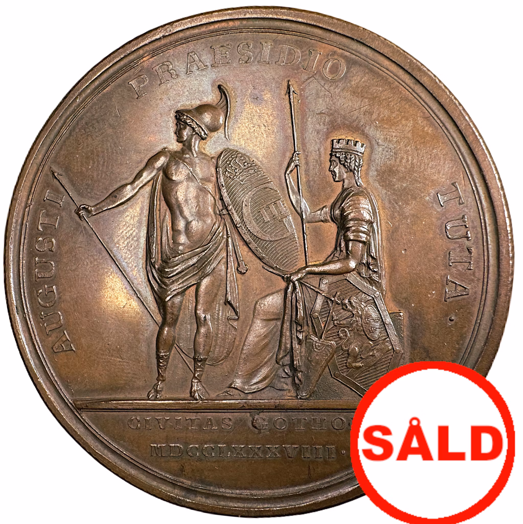 Konungen räddar Göteborg från den danska krigshärens anfall i oktober 1788 av Carl Gustaf Fehrman - Mycket sällsynt