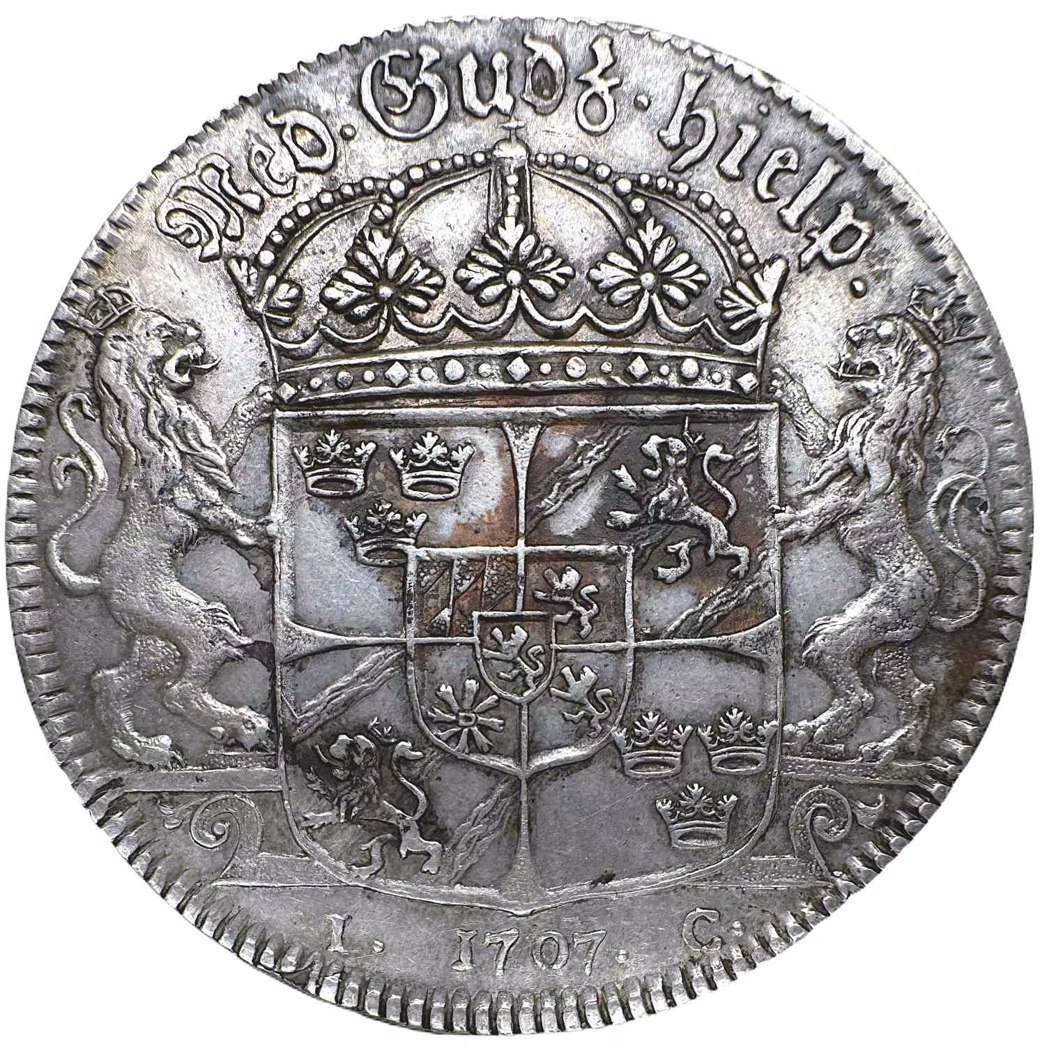 Karl XII - Riksdaler 1707 - Vackert exemplar