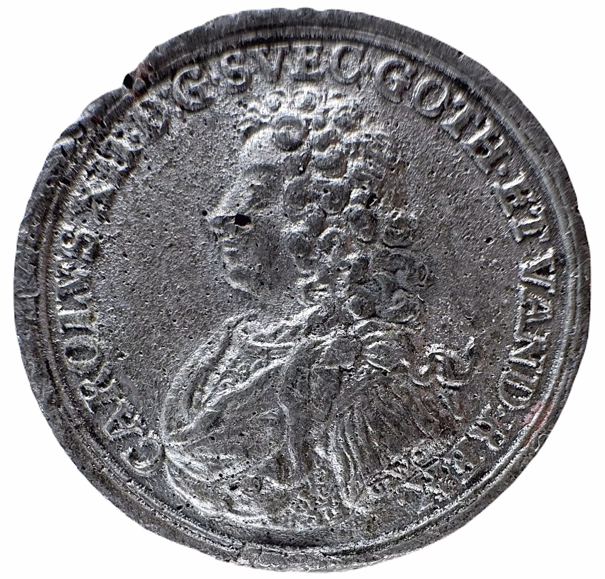 Karl XII uppträder som medlare vid den mellan Frankrike och dess fiender i Ryswick i Holland avslutade freden den 20 september och den 30 oktober 1697 av Christian Wermuth (Gotha) - Ex. Bonde - RRR