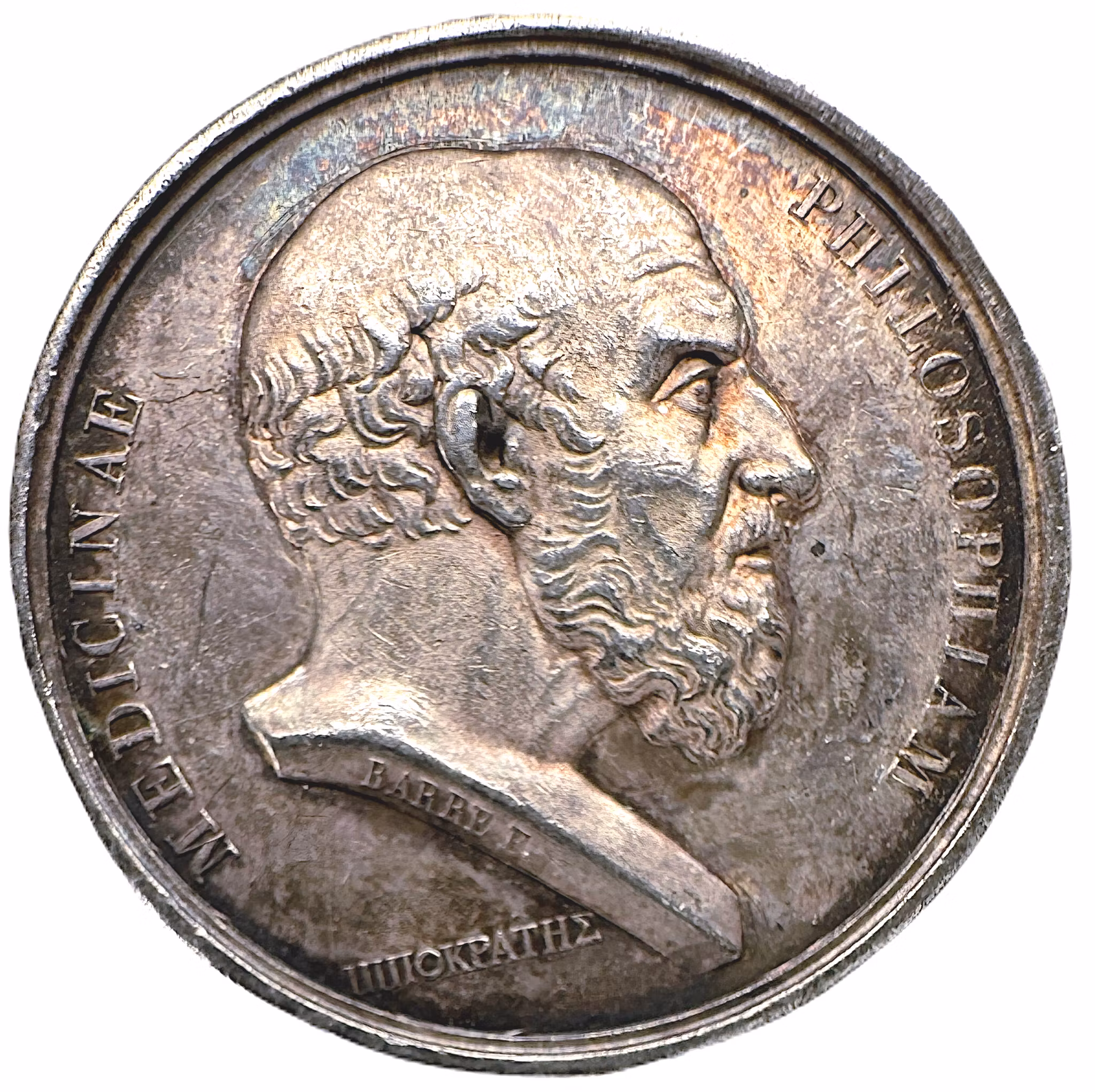 Frankrike - Medicinska Sällskapet i Lyon, (1832-41). Paris - Hippokrates från Kos - Läkekonstens fader