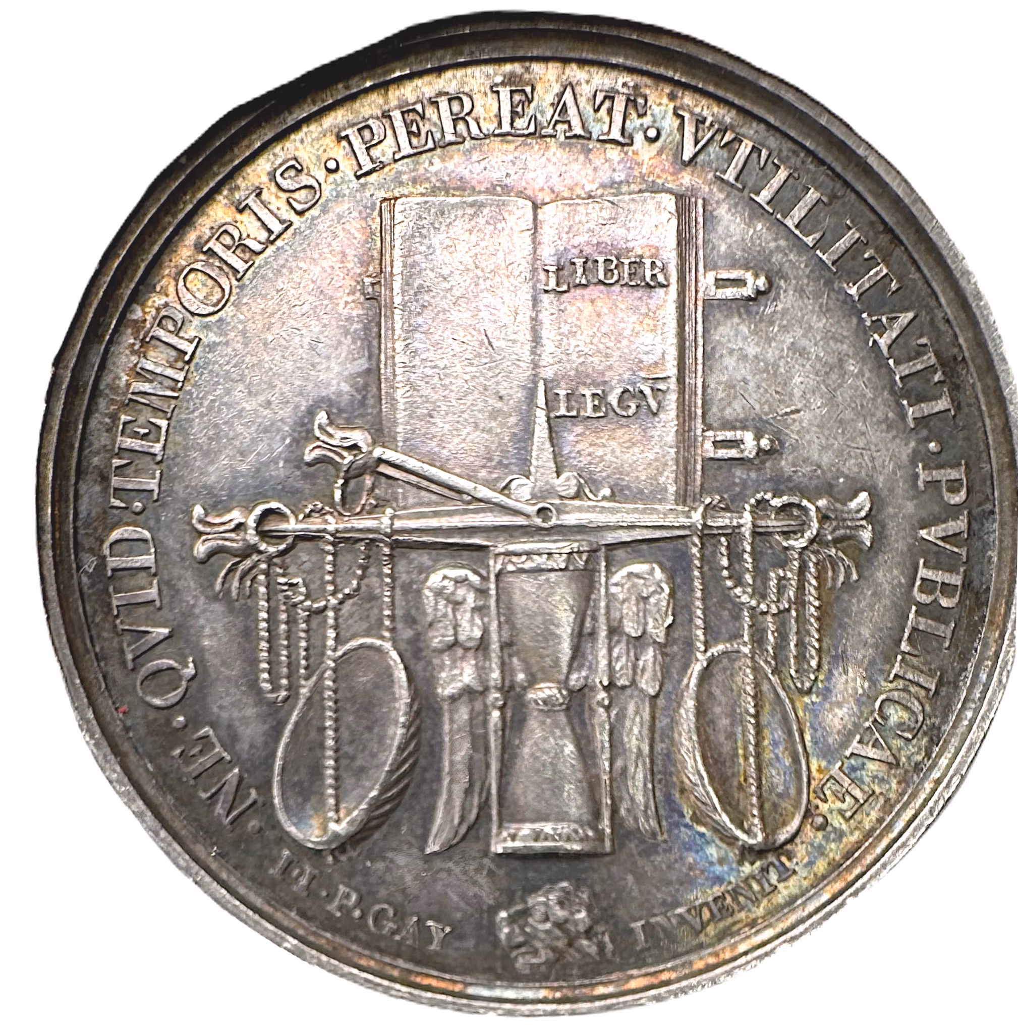 Frankrike, Lyon - IVSTITIA 1830 - Vacker och historisk medalj av N. Tiolier