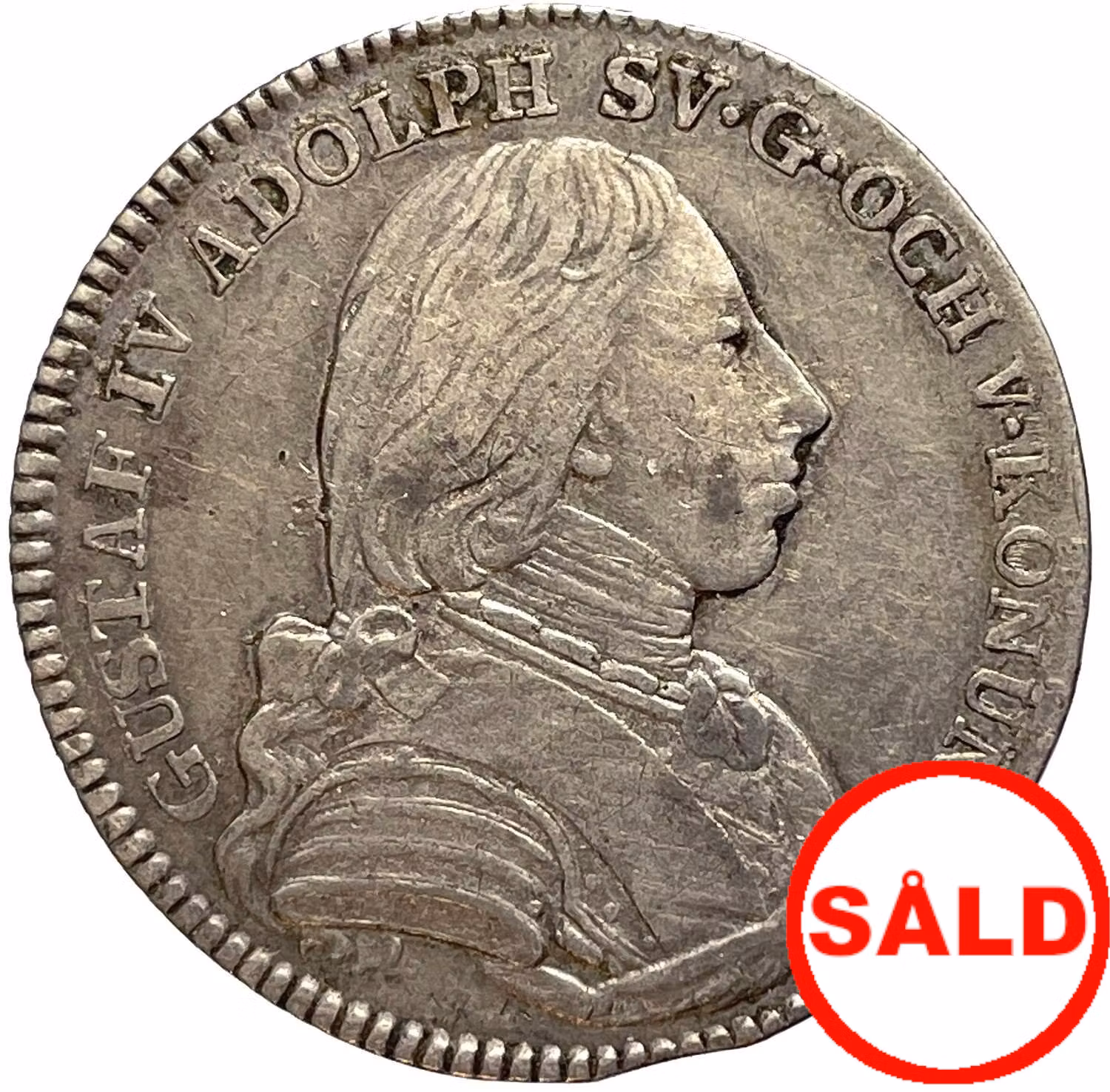 Gustav IV Adolf - 1/6 Riksdaler 1807