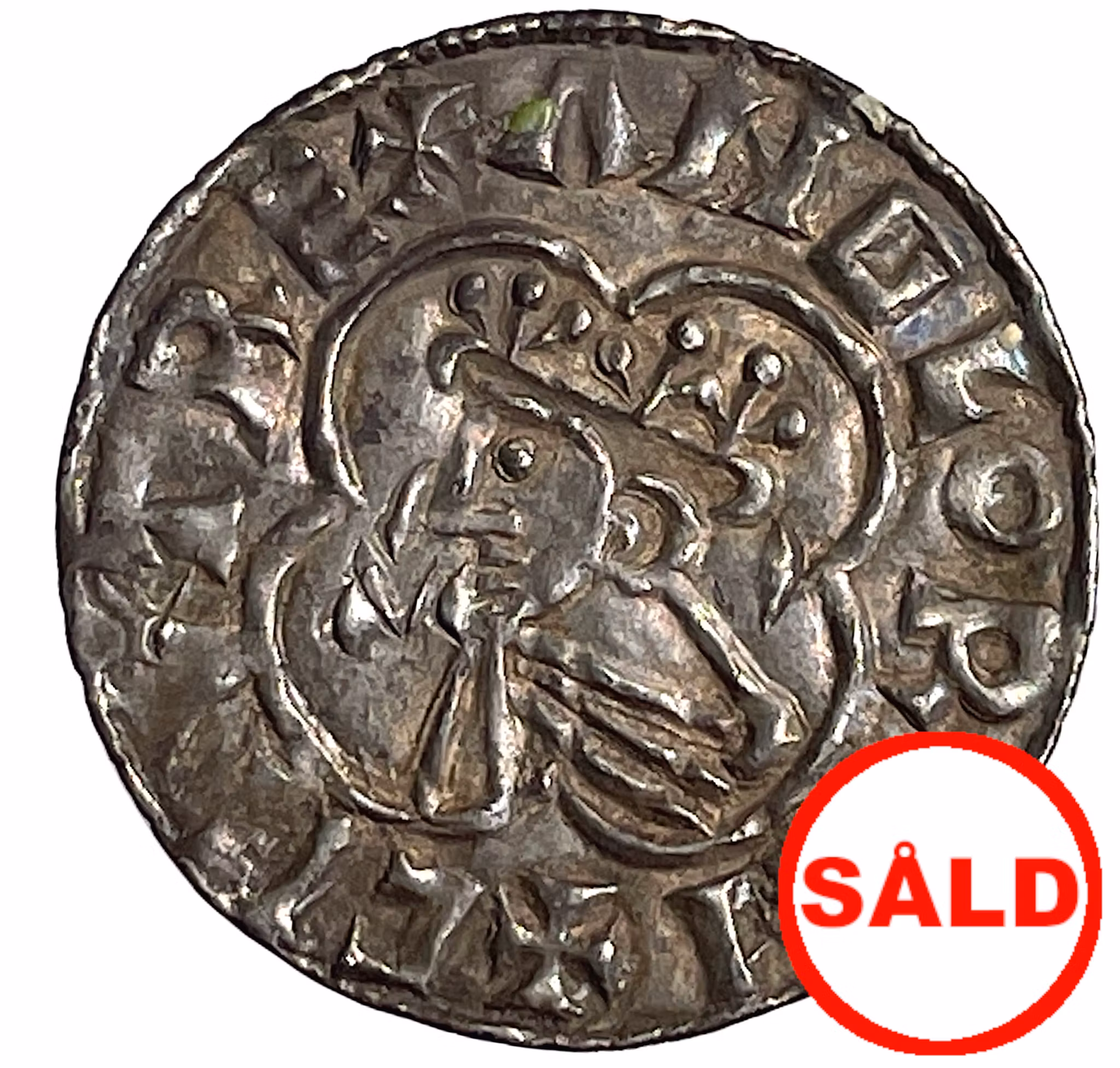 Knut (1016-1035). THETFORD. Penny. Quatrefoil type - Sällsynt