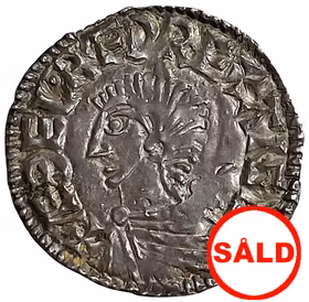 Æthelred II (978-1016). LONDON. Penny. Long cross. Mm LEOFRED