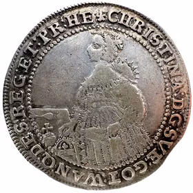 Kristina, 4 Mark 1638 - Ett osedvanligt vackert exemplar för typen