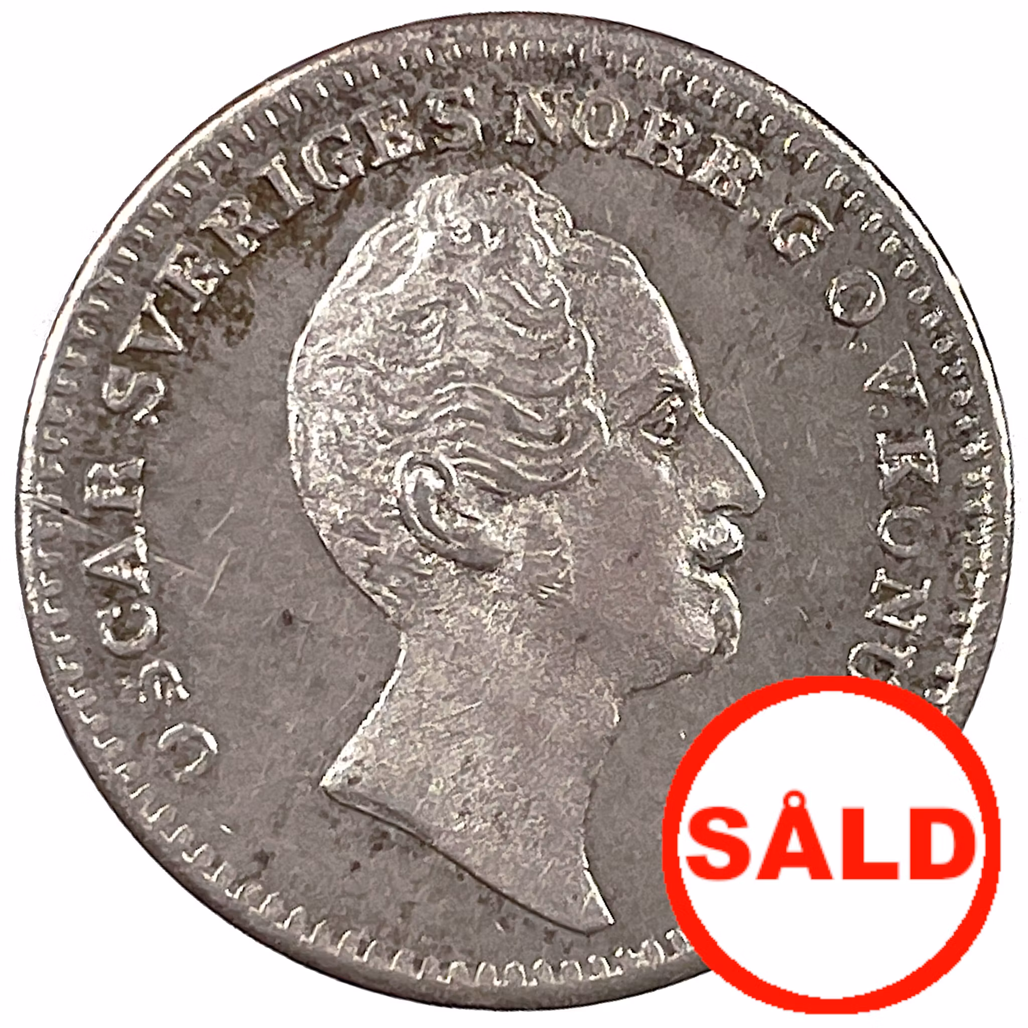 Oskar I, 1/16 Riksdaler Specie 1852 - Toppexemplar med frostad relief