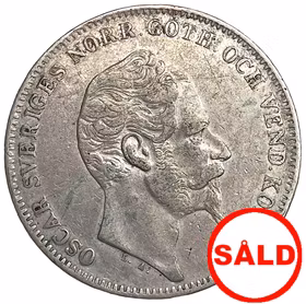 Oskar I - 1 Riksdaler Specie 1857