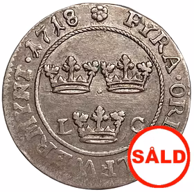 Karl XII - 4 Öre 1718