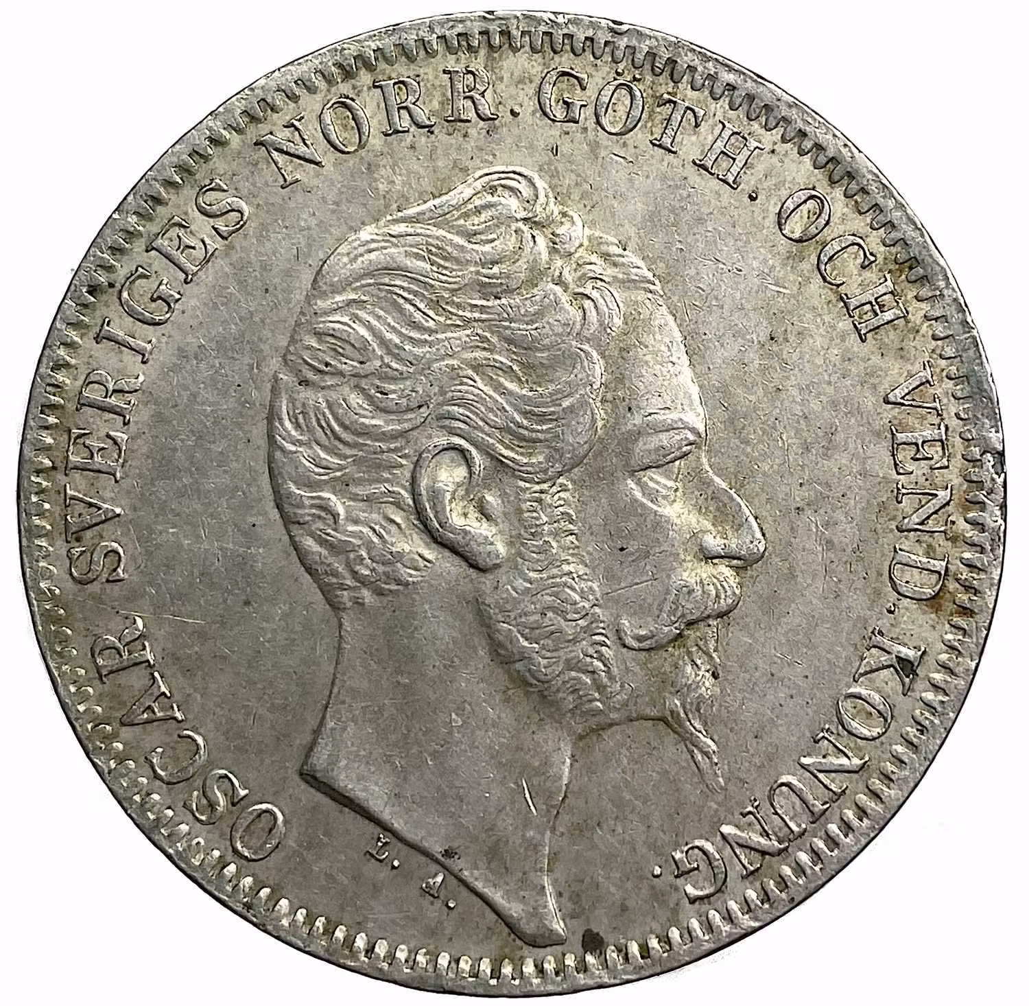 Oskar I - 4 Riksdaler Riksmynt 1857
