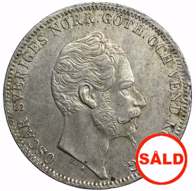 Oskar I - 4 Riksdaler Riksmynt 1857