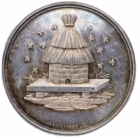 Frankrike, Silvermedalj - Försäkringsjetton - La Caisse paternelle 1841