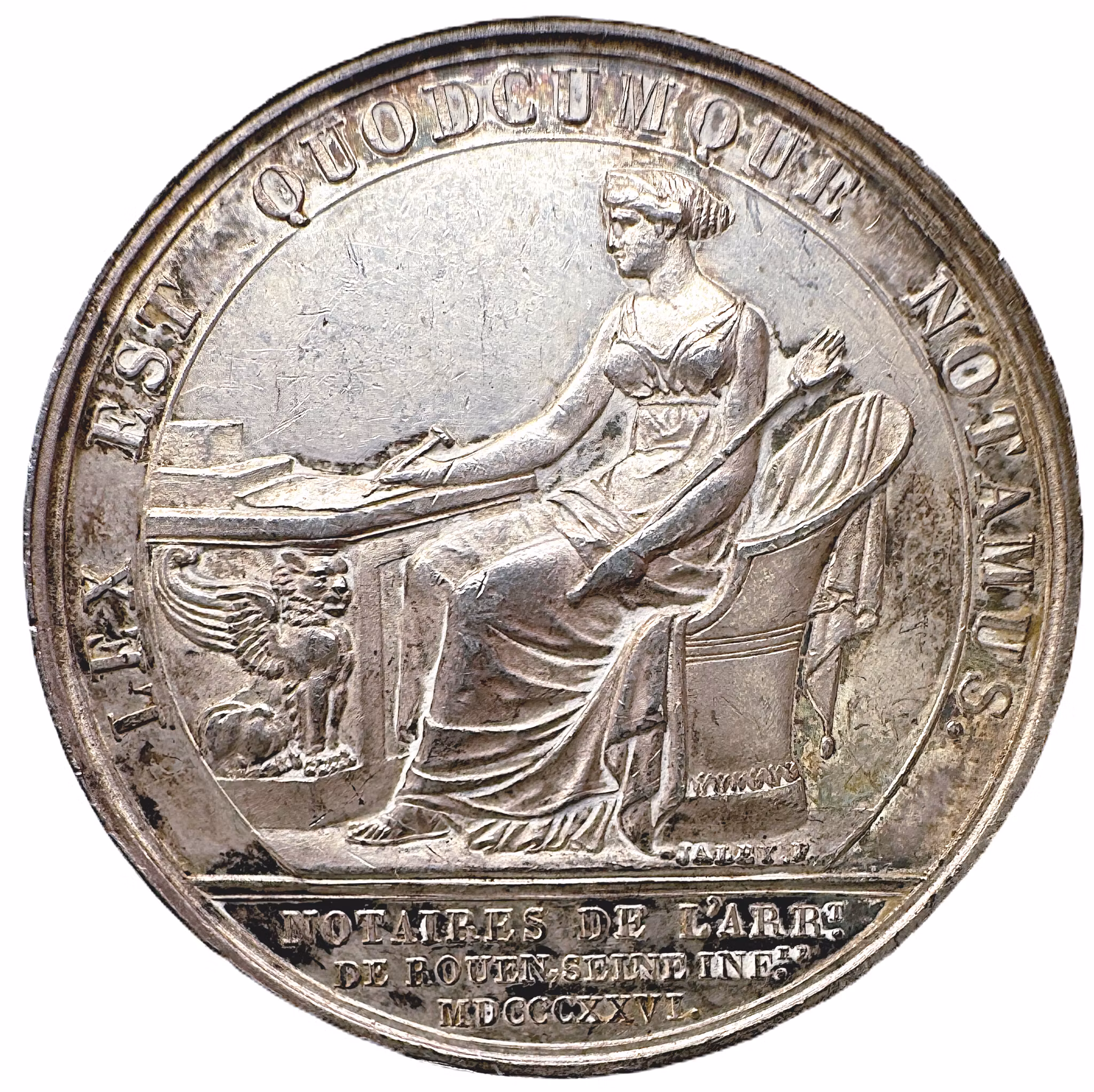 Frankrike, Charles X (1824-1830) - Notarieförbundet i Rouen 1826 av Barre