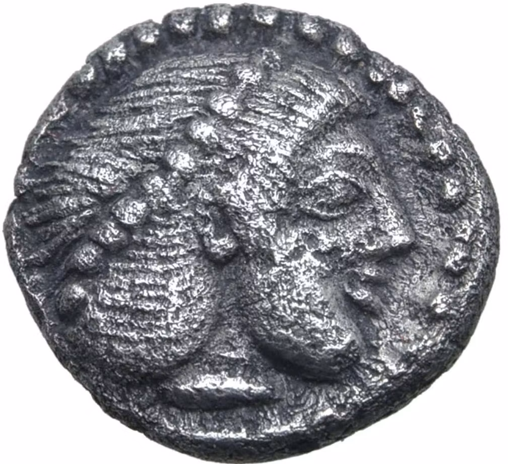 Sicilien, Syrakusa, Deinomenid Tyranny. Hieron I, ca. 478-470 f.Kr. Obol