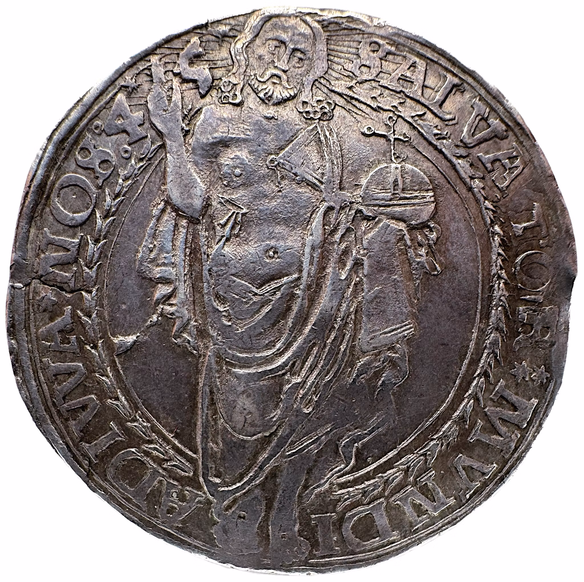 Gustav Vasa, Svartsjödaler 1545 - Ett härligt välpräglat exemplar med lyster