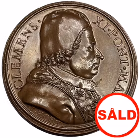 Drottning Kristinas minnesvård i Peterskyrkan 1702 av Giuseppe Ortolani