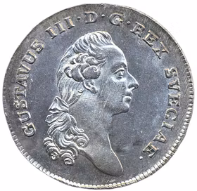 Gustav III - Riksdaler 1787 på 3 - Ett härligt exemplar